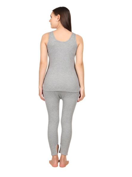 Women's Thermal Sleeveless Top Light Grey - Image 5