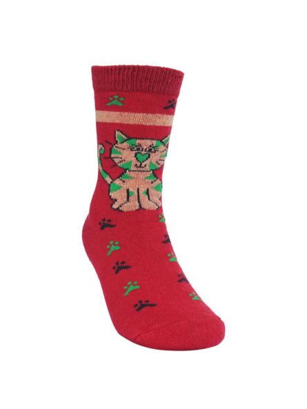 0-2 yrs Baby Designer Animal Print Cotton Socks (Pack of 3) - Red, Black, Purple - Image 6