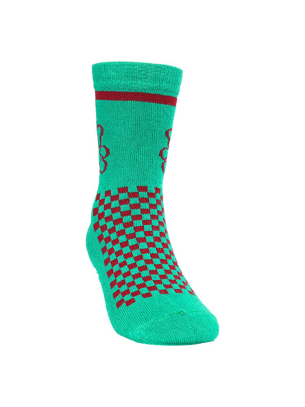 3-5 yrs Baby Designer Animal Print Cotton Socks (Pack of 3) - Red, Purple, Green - Image 6